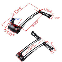 SCMOTO Set Brake Arm Peg Pedal with Front Rear Shift Levers Shifter Pegs For 2008-203 Harley Touring Road Glide Road King Electra Glide Street Glide CVO Ultra