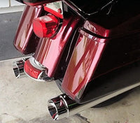 SCMOTO 4" Megaphone Slip-On Mufflers Exhaust Pipes for 1995-2016 Harley Touring Bagger Dresser Road Glide Street Glide Road King Electra Glide CVO Ultra